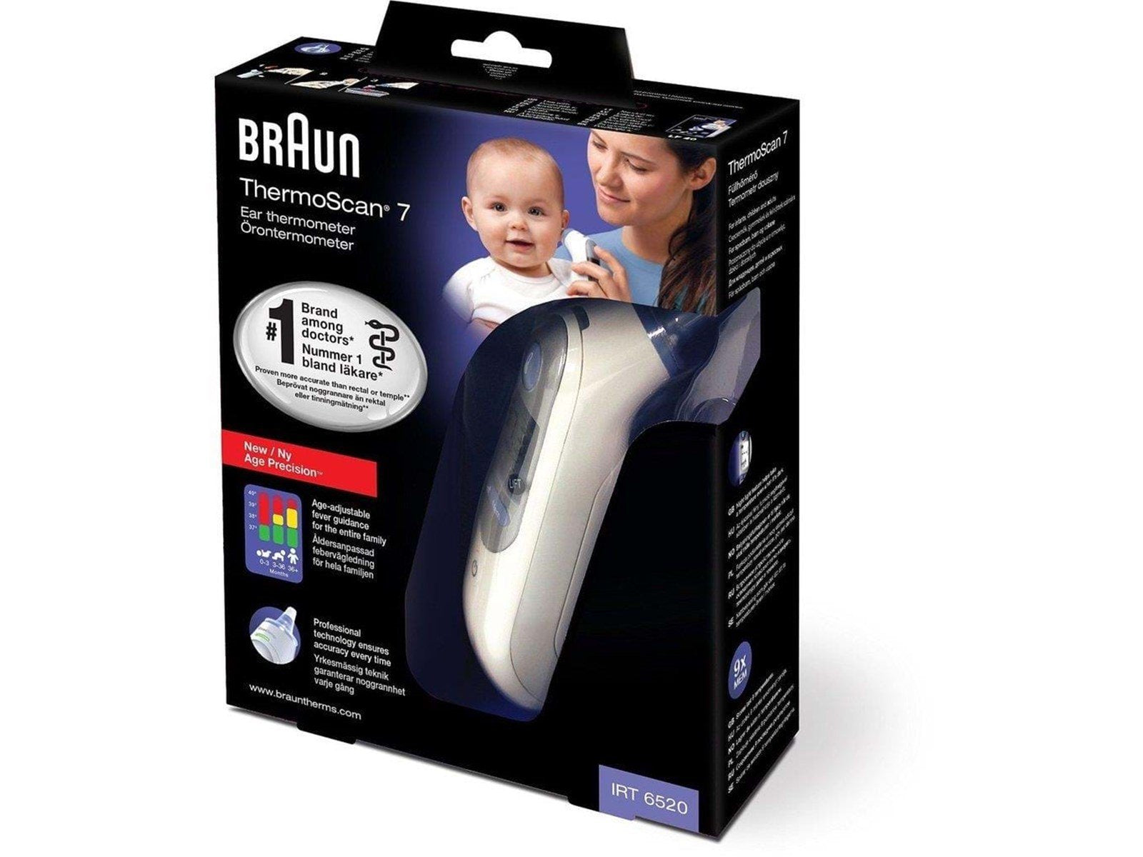 Braun Thermometer IRT 6520 ThermoScan 7 Braun Thermometer IRT 6520 ThermoScan 7